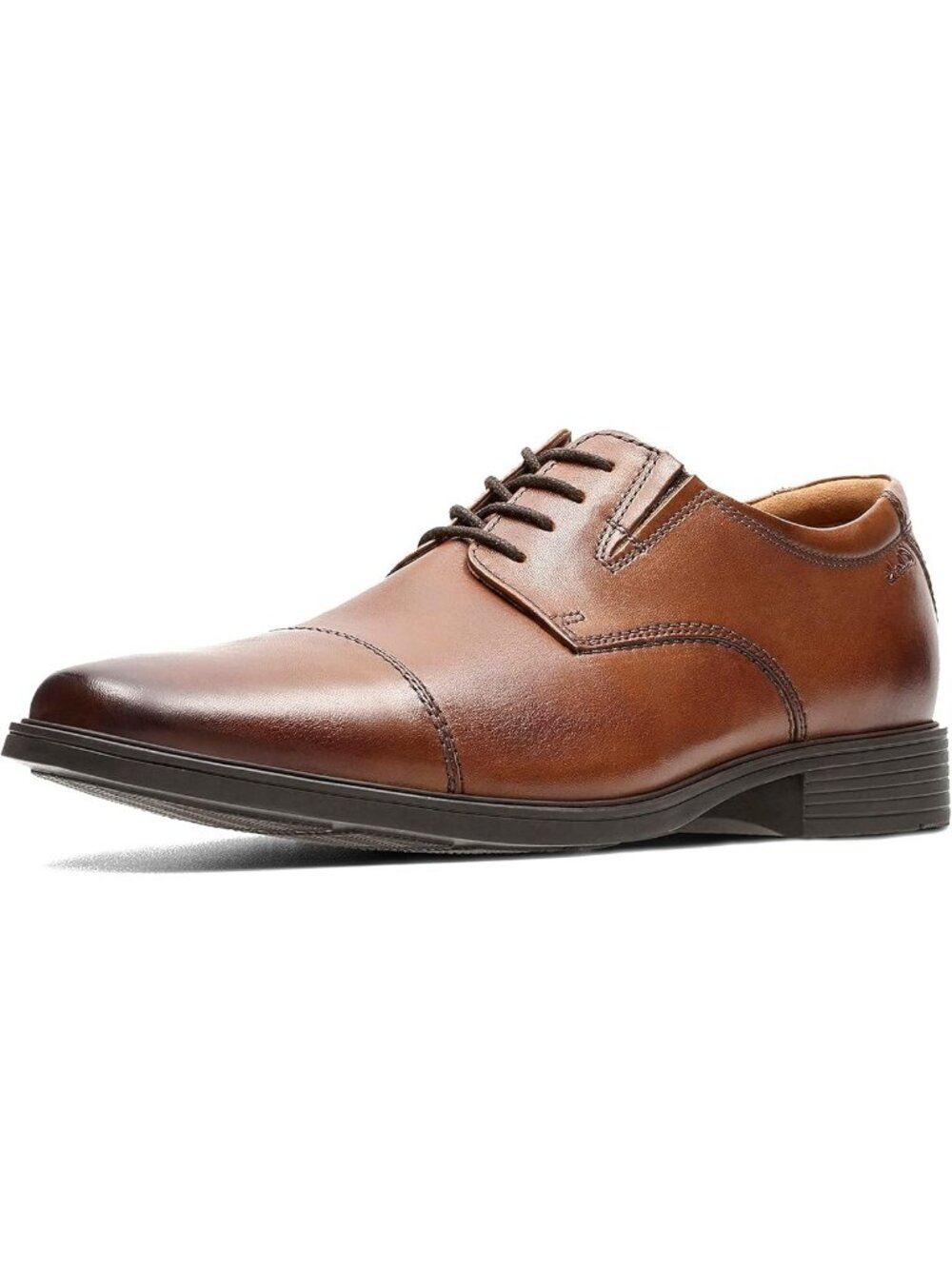 Clarks‎ Men's Tilden Cap - Dark Tan Leather - Size 11 Wide